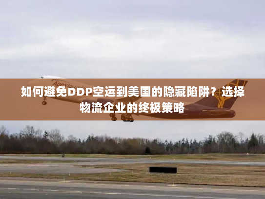 如何避免DDP空运到美国的隐藏陷阱?选择物流企业的终极策略 如何避免DDP空运到美国的隐藏陷阱?选择物流企业的终极策略