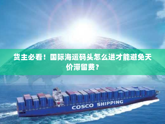 货主必看！国际海运码头怎么进才能避免天价滞留费？