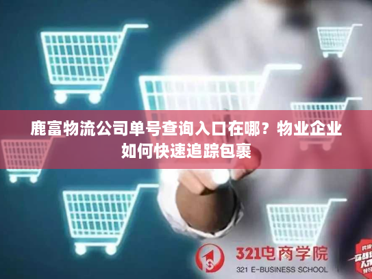 鹿富物流公司单号查询入口在哪？物业企业如何快速追踪包裹