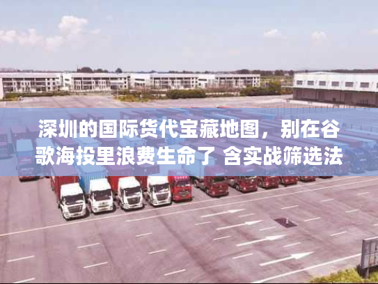 深圳的国际货代宝藏地图，别在谷歌海投里浪费生命了 含实战筛选法)