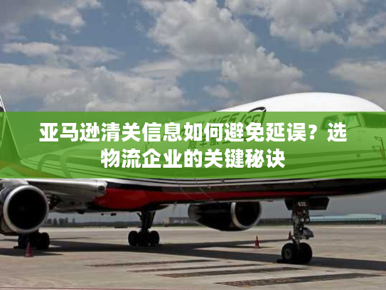 亚马逊清关信息如何避免延误？选物流企业的关键秘诀