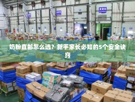 奶粉直邮怎么选？新手家长必知的5个安全诀窍