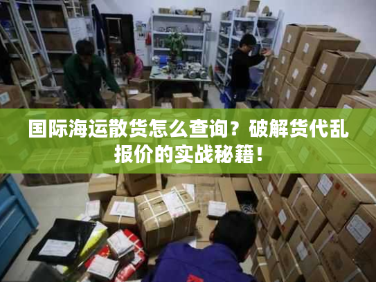 国际海运散货怎么查询?破解货代乱报价的实战秘籍! 国际海运散货怎么查询?破解货代乱报价的实战秘籍!