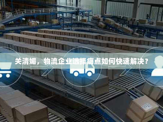 关清媚，物流企业选择痛点如何快速解决？