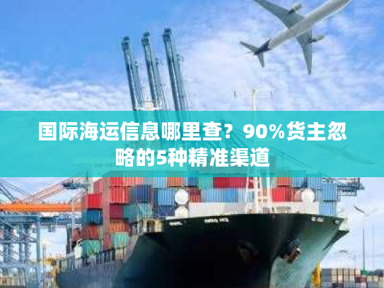 国际海运信息哪里查？90%货主忽略的5种精准渠道