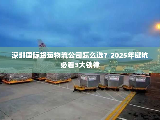 深圳国际货运物流公司怎么选？2025年避坑必看3大铁律