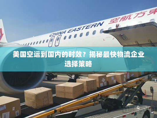 美国空运到国内的时效?揭秘最快物流企业选择策略 美国空运到国内的时效?揭秘最快物流企业选择策略