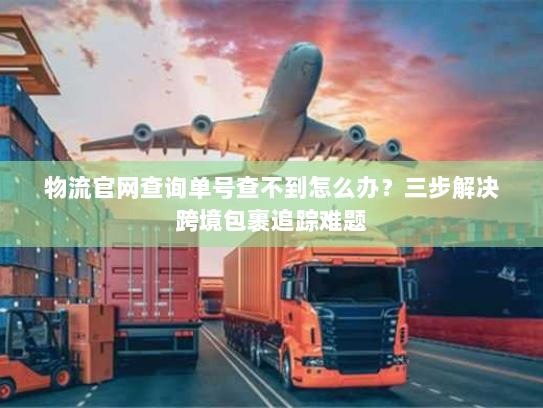 物流官网查询单号查不到怎么办？三步解决跨境包裹追踪难题