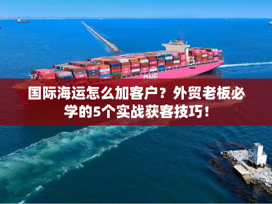 国际海运怎么加客户?外贸老板必学的5个实战获客技巧! 国际海运怎么加客户?外贸老板必学的5个实战获客技巧!