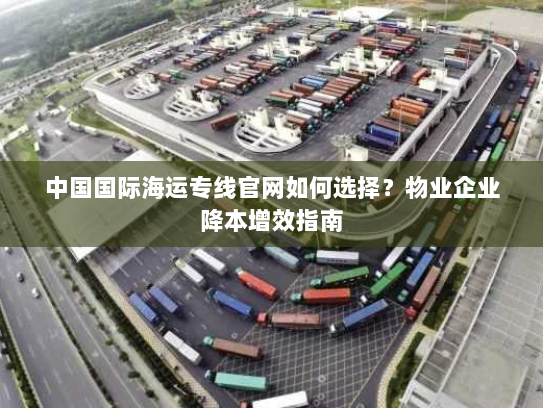 中国国际海运专线官网如何选择？物业企业降本增效指南