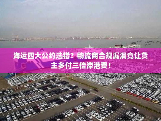 海运四大公约选错?物流商合规漏洞竟让货主多付三倍滞港费! 海运四大公约选错?物流商合规漏洞竟让货主多付三倍滞港费!