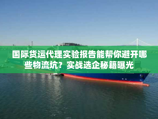 国际货运代理实验报告能帮你避开哪些物流坑？实战选企秘籍曝光