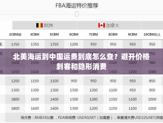 北美海运到中国运费到底怎么查？避开价格刺客和隐形消费
