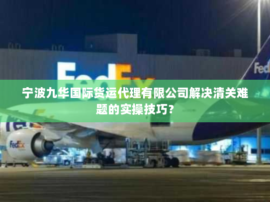 宁波九华国际货运代理有限公司解决清关难题的实操技巧？