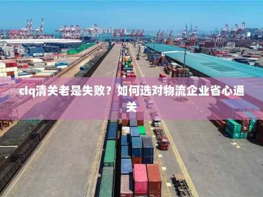ciq清关老是失败？如何选对物流企业省心通关
