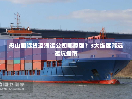 舟山国际货运海运公司哪家强?3大维度筛选避坑指南 舟山国际货运海运公司哪家强?3大维度筛选避坑指南