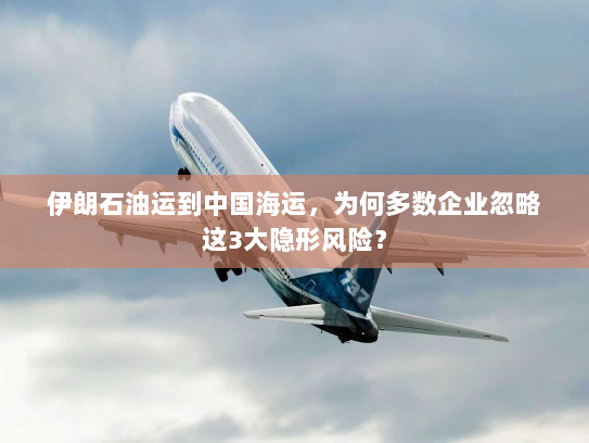 伊朗石油运到中国海运,为何多数企业忽略这3大隐形风险? 伊朗石油运到中国海运,为何多数企业忽略这3大隐形风险?