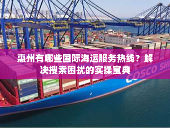 惠州有哪些国际海运服务热线?解决搜索困扰的实操宝典 惠州有哪些国际海运服务热线?解决搜索困扰的实操宝典