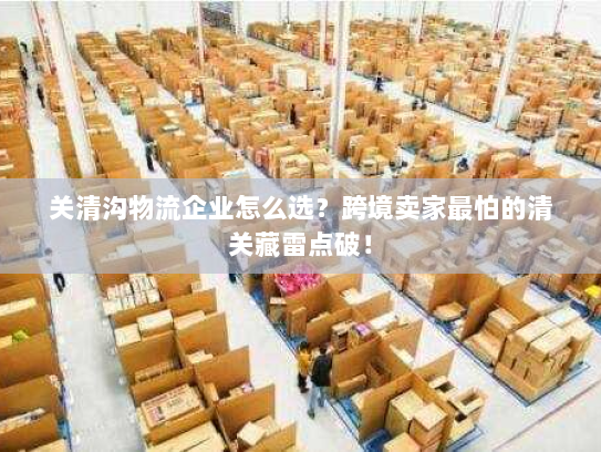 关清沟物流企业怎么选？跨境卖家最怕的清关藏雷点破！