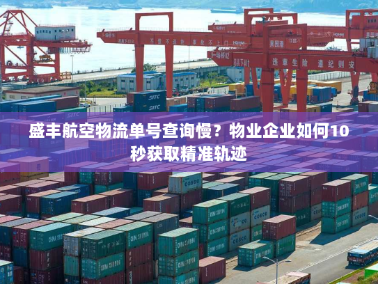 盛丰航空物流单号查询慢?物业企业如何10秒获取精准轨迹 盛丰航空物流单号查询慢?物业企业如何10秒获取精准轨迹