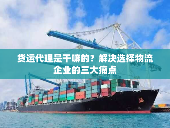 货运代理是干嘛的?解决选择物流企业的三大痛点 货运代理是干嘛的?解决选择物流企业的三大痛点