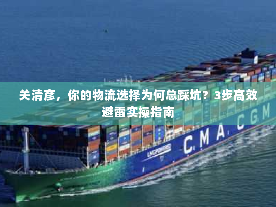 关清彦，你的物流选择为何总踩坑？3步高效避雷实操指南
