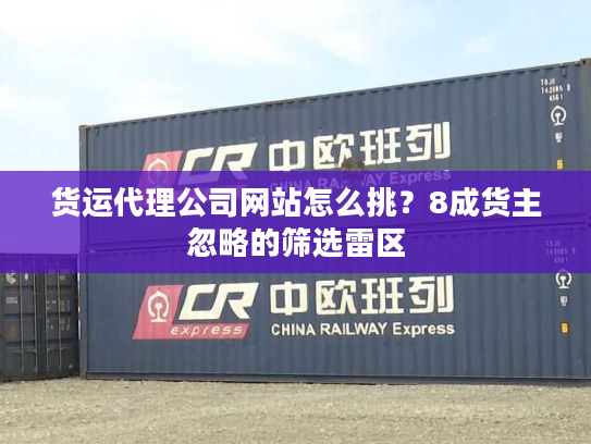 货运代理公司网站怎么挑？8成货主忽略的筛选雷区
