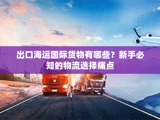 出口海运国际货物有哪些？新手必知的物流选择痛点