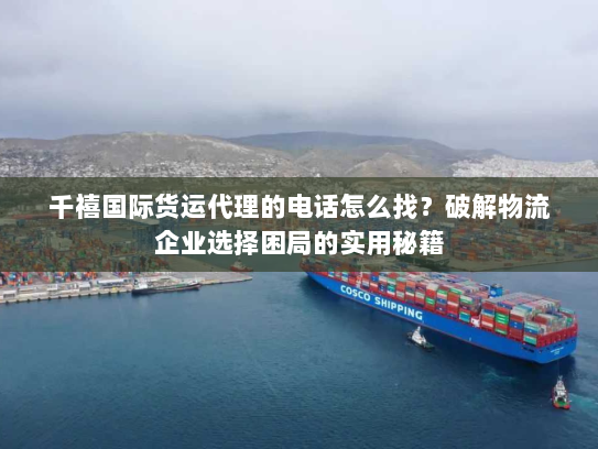 千禧国际货运代理的电话怎么找？破解物流企业选择困局的实用秘籍