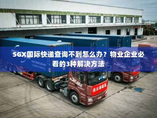 SGX国际快递查询不到怎么办？物业企业必看的3种解决方法