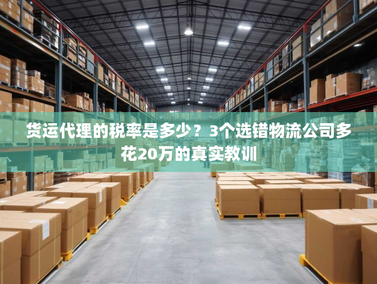 货运代理的税率是多少?3个选错物流公司多花20万的真实教训 货运代理的税率是多少?3个选错物流公司多花20万的真实教训