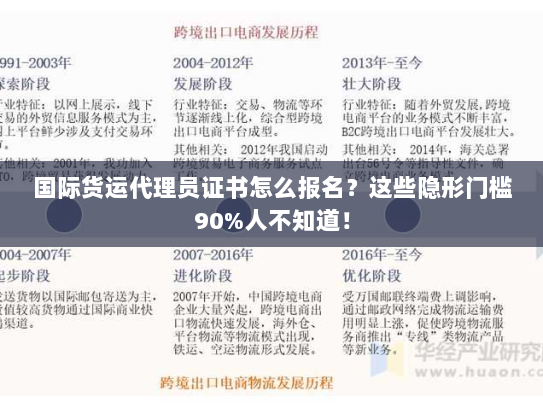国际货运代理员证书怎么报名?这些隐形门槛90%人不知道! 国际货运代理员证书怎么报名?这些隐形门槛90%人不知道!