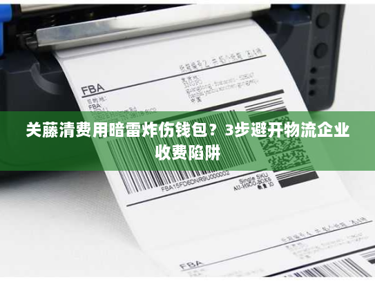关藤清费用暗雷炸伤钱包?3步避开物流企业收费陷阱 关藤清费用暗雷炸伤钱包?3步避开物流企业收费陷阱