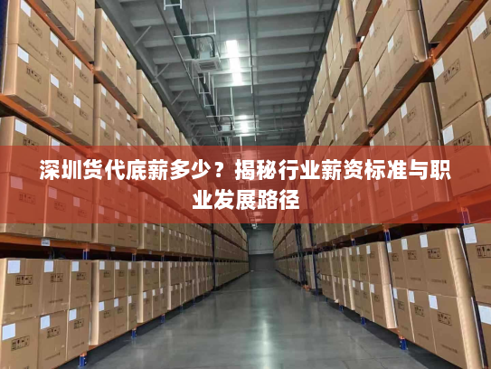 深圳货代底薪多少？揭秘行业薪资标准与职业发展路径