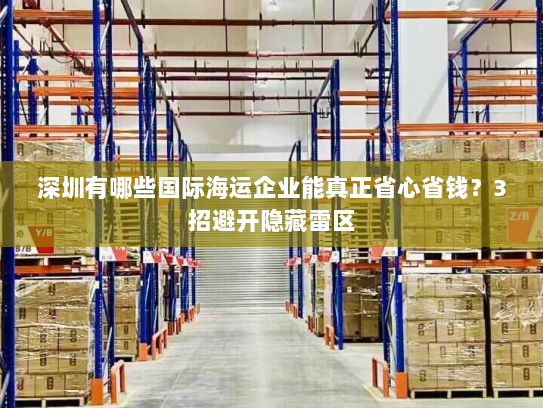 深圳有哪些国际海运企业能真正省心省钱？3招避开隐藏雷区