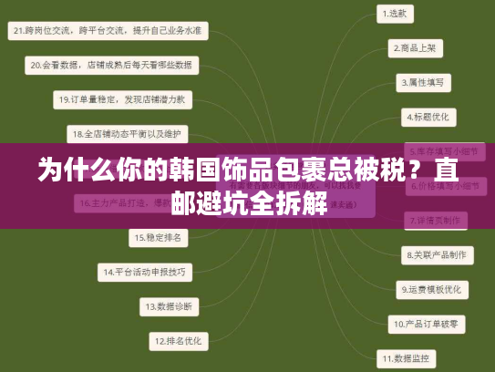 为什么你的韩国饰品包裹总被税?直邮避坑全拆解 为什么你的韩国饰品包裹总被税?直邮避坑全拆解