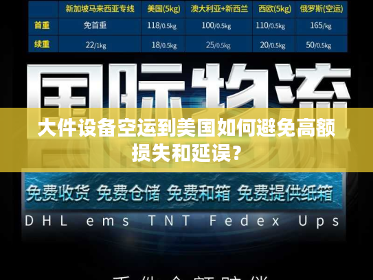 大件设备空运到美国如何避免高额损失和延误？