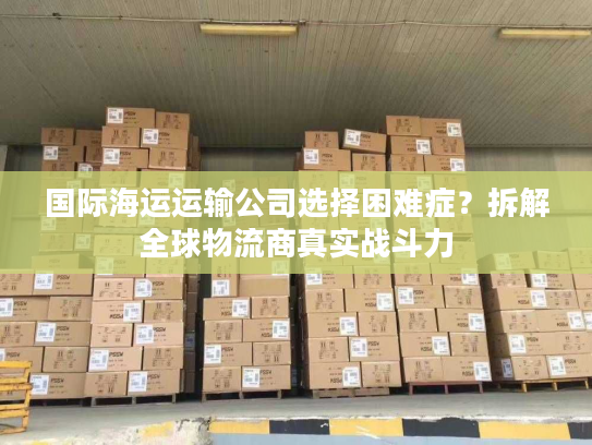 国际海运运输公司选择困难症？拆解全球物流商真实战斗力