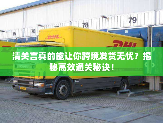 清关言真的能让你跨境发货无忧？揭秘高效通关秘诀！