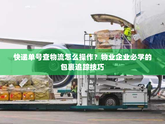 快递单号查物流怎么操作？物业企业必学的包裹追踪技巧