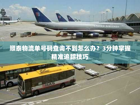 顺泰物流单号码查询不到怎么办？3分钟掌握精准追踪技巧