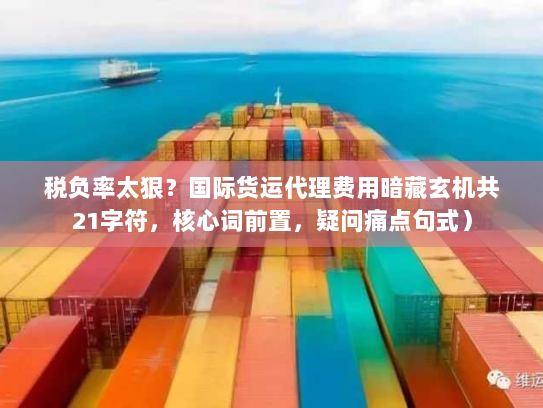 税负率太狠?国际货运代理费用暗藏玄机共21字符,核心词前置,疑问痛点句式) 税负率太狠?国际货运代理费用暗藏玄机共21字符,核心词前置,疑问痛点句式)