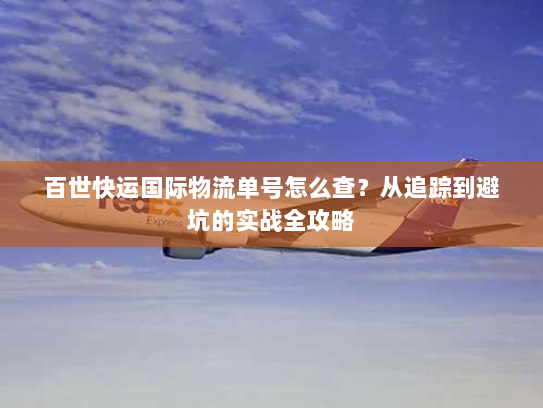 百世快运国际物流单号怎么查？从追踪到避坑的实战全攻略
