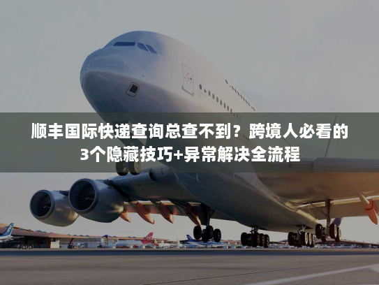 顺丰国际快递查询总查不到?跨境人必看的3个隐藏技巧+异常解决全流程 顺丰国际快递查询总查不到?跨境人必看的3个隐藏技巧+异常解决全流程