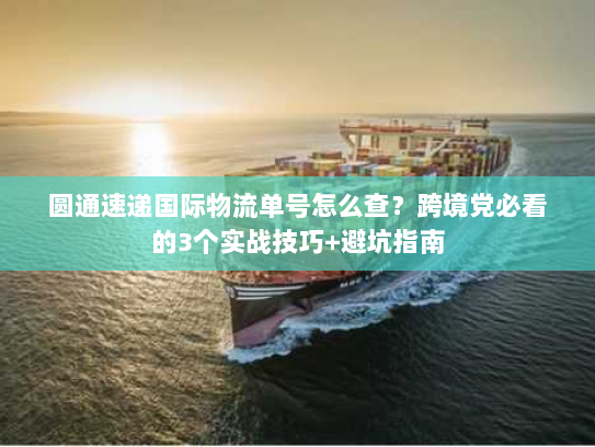 圆通速递国际物流单号怎么查?跨境党必看的3个实战技巧+避坑指南 圆通速递国际物流单号怎么查?跨境党必看的3个实战技巧+避坑指南