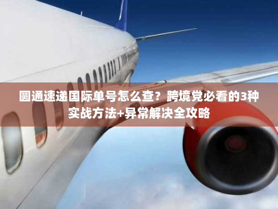 圆通速递国际单号怎么查?跨境党必看的3种实战方法+异常解决全攻略 圆通速递国际单号怎么查?跨境党必看的3种实战方法+异常解决全攻略