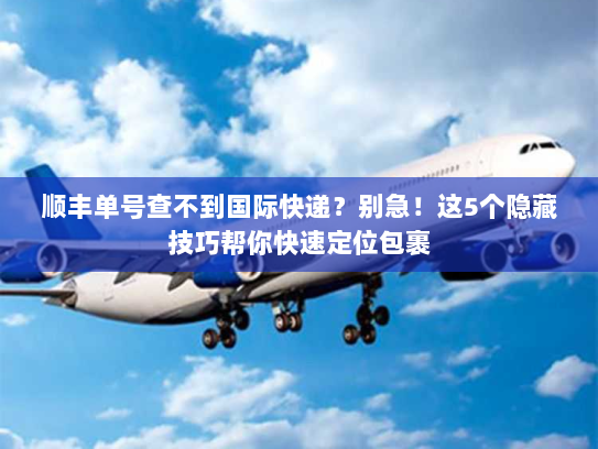 顺丰单号查不到国际快递?别急!这5个隐藏技巧帮你快速定位包裹 顺丰单号查不到国际快递?别急!这5个隐藏技巧帮你快速定位包裹