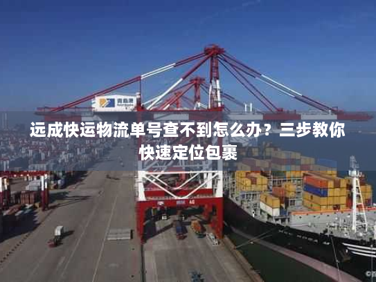 远成快运物流单号查不到怎么办?三步教你快速定位包裹 远成快运物流单号查不到怎么办?三步教你快速定位包裹