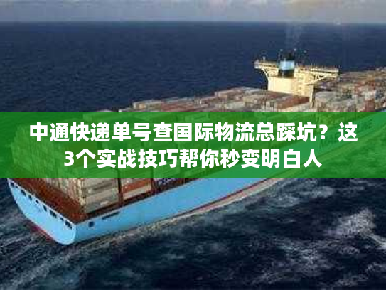 中通快递单号查国际物流总踩坑？这3个实战技巧帮你秒变明白人
