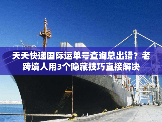 天天快递国际运单号查询总出错？老跨境人用3个隐藏技巧直接解决